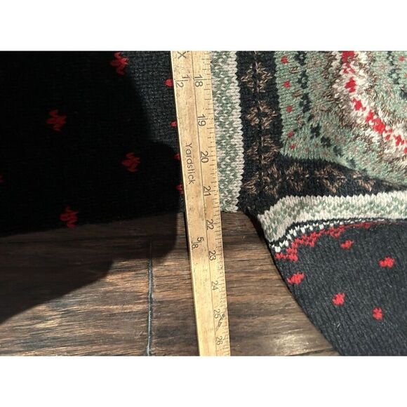 Lauren Ralph Lauren Hand Knit Sweater Womens Size Large Lambs Wool Fair Isle - Picture 7 of 8